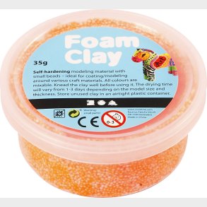 Foam Clay - Neon Orange - Modellervoks - 35 G