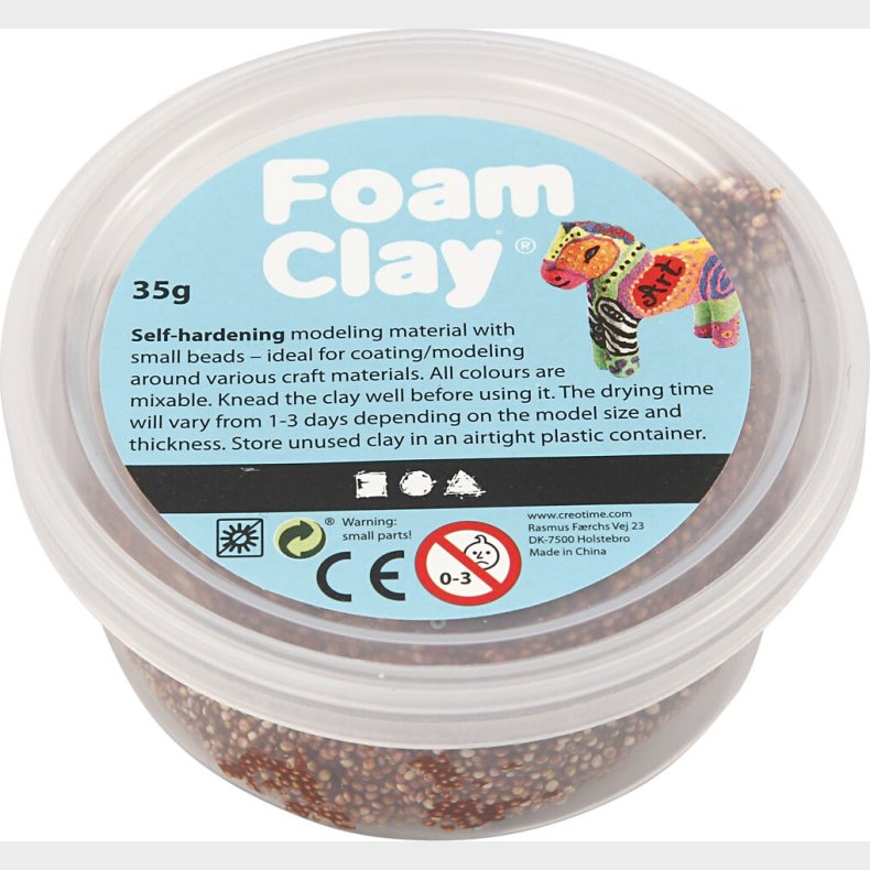 Foam Clay - Brun - Modellervoks - 35 G