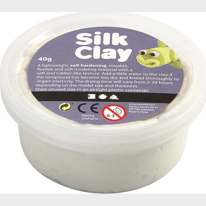 Silk Clay - Hvid - Modellervoks - 40 G