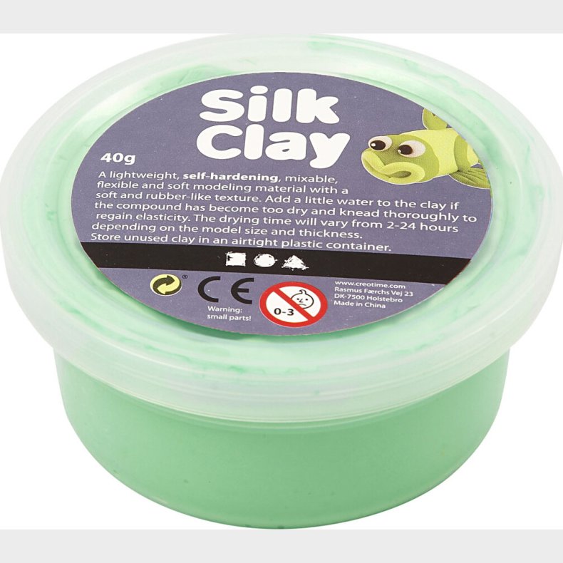 Silk Clay - Lys Grn - Modellervoks - 40 G