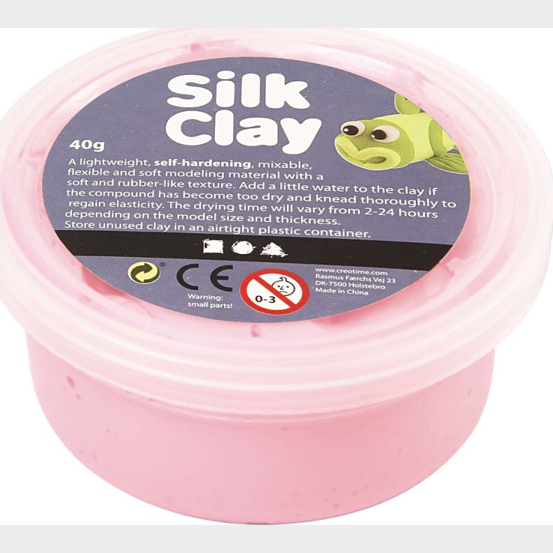Silk Clay - Pink - Modellervoks - 40 G