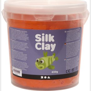 Silk Clay - Orange - Modellervoks I Spand - 650 G