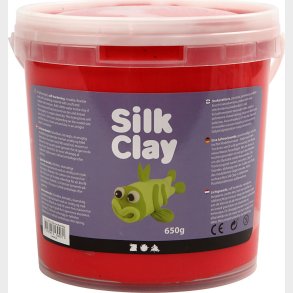 Silk Clay - Rd - Modellervoks I Spand - 650 G