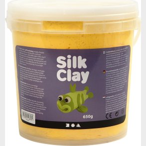Silk Clay - Gul - Modellervoks I Spand - 650 G