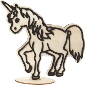 Dekorationsfigur - Enhjrning - H 19 Cm - 1 Stk.