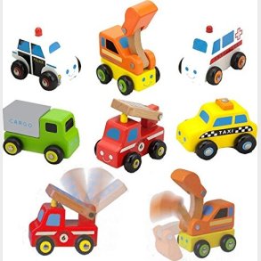 Legetjsbiler Til Brn - Tr - 6 Stk - Viga