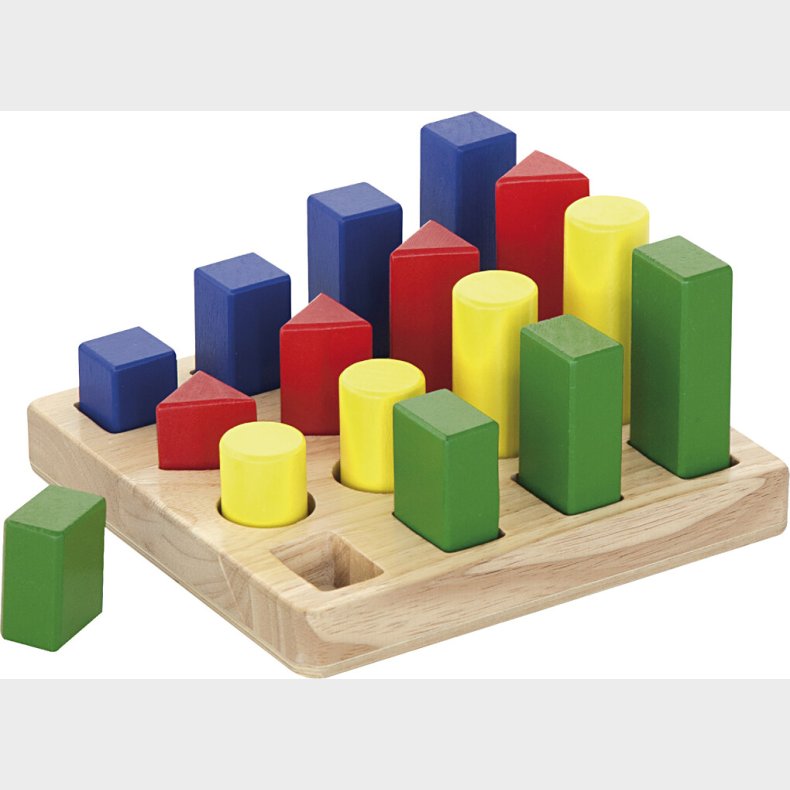 Viga - Sorteringslegetj Med Klodser - Tr - 16 Klodser