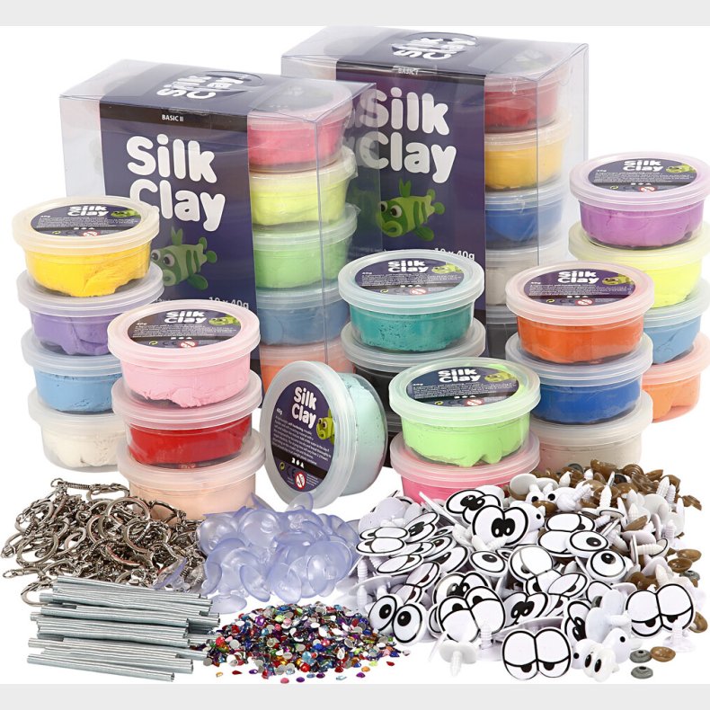 Silk Clay - Funny Friends St Med 40 Silk Clay Btter Og Tilbehr