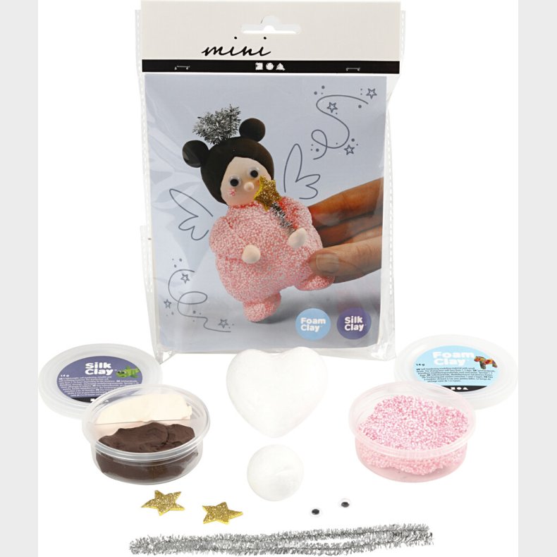 Diy Kit - Silk Clay Og Foam Clay - Fe Med Tryllestav