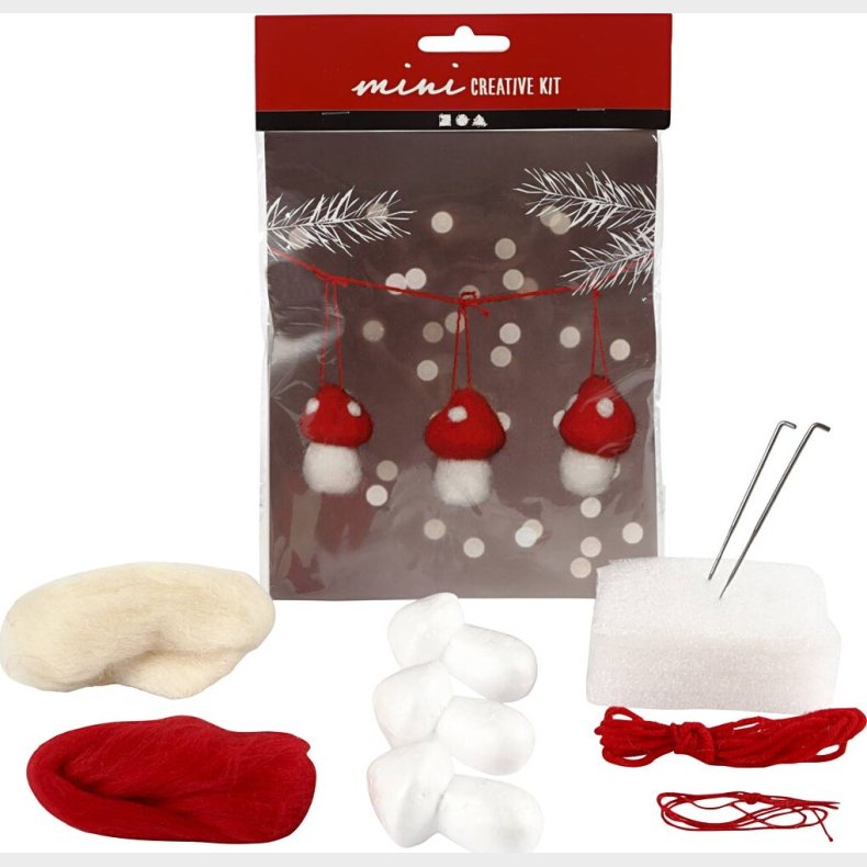 Mini Diy Kit - Paddehatte P Snor - H 5.5 Cm