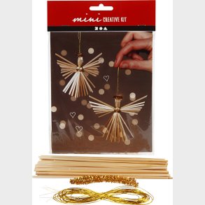 Mini Diy Kit - Engel I Halm - H 8 Cm
