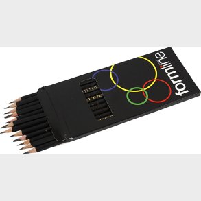 Tegneblyant - Hrdhed B,2b,4b,5b,6b,8b,9b,hb,h,2h,3h,4h - 2x12 Stk.