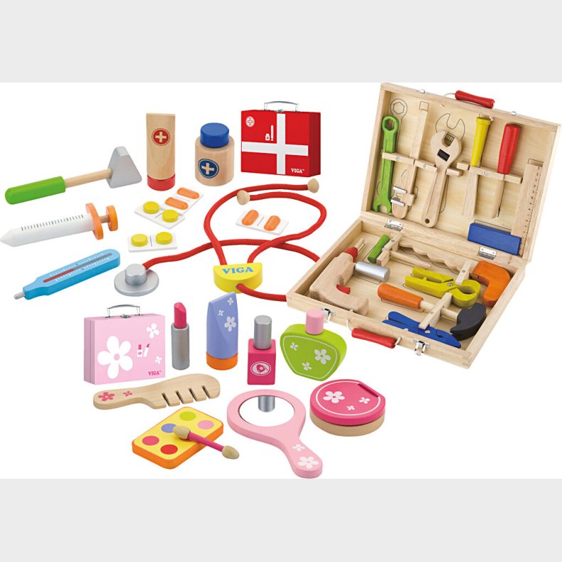 Viga Legetj I Tr - Sknhed, Vrktj Og Lgest - 33 Dele