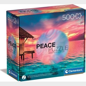 Clementoni Puslespil - Living In The Present - Peace - 500 Brikker