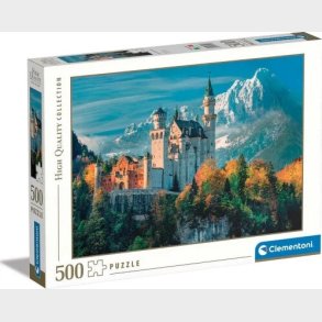 Clementoni Puslespil - Neuschwanstein - High Quality - 500 Brikker