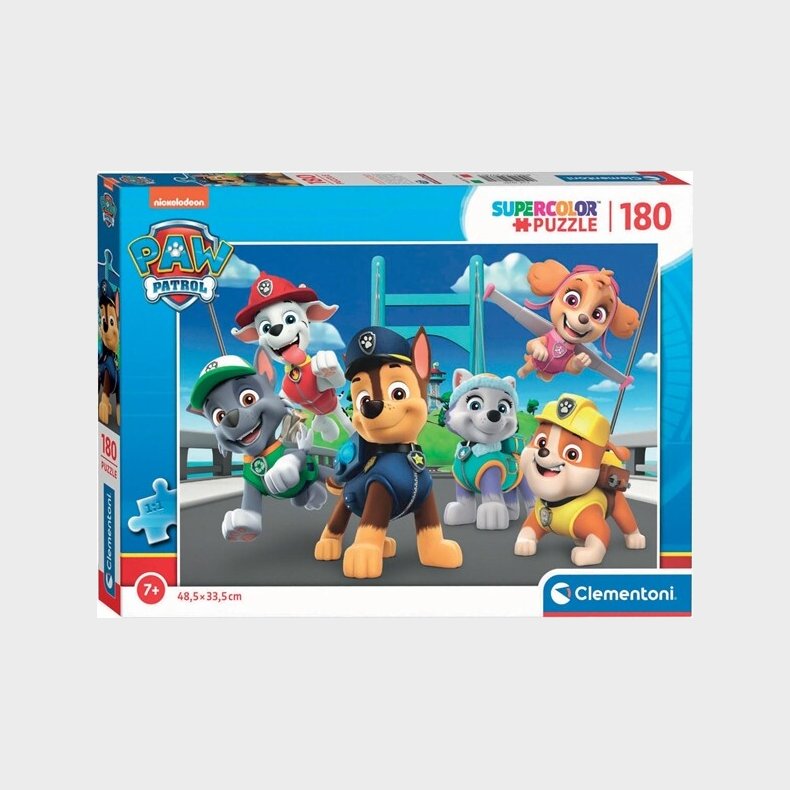 Paw Patrol Puslespil - Super Color - Clementoni - 180 Brikker