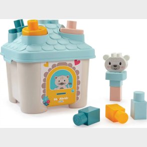 Puttekasse - Hus - 1 r - Ecoiffier Abrick - 11 Dele