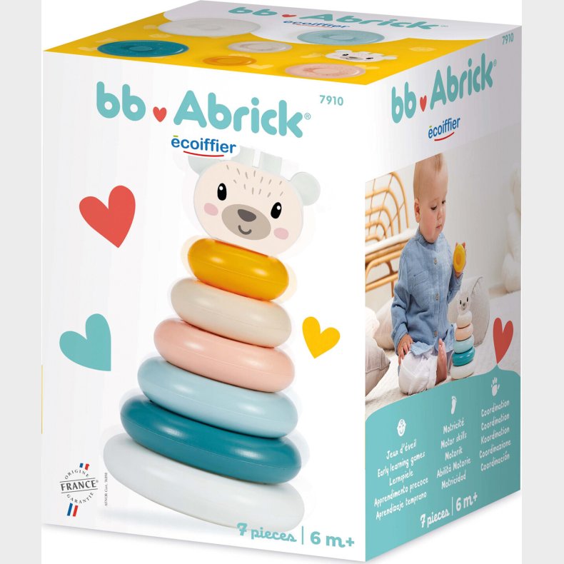 Stabletrn Med Ringe I Plast - 9 Dele - Ecoiffier Abrick