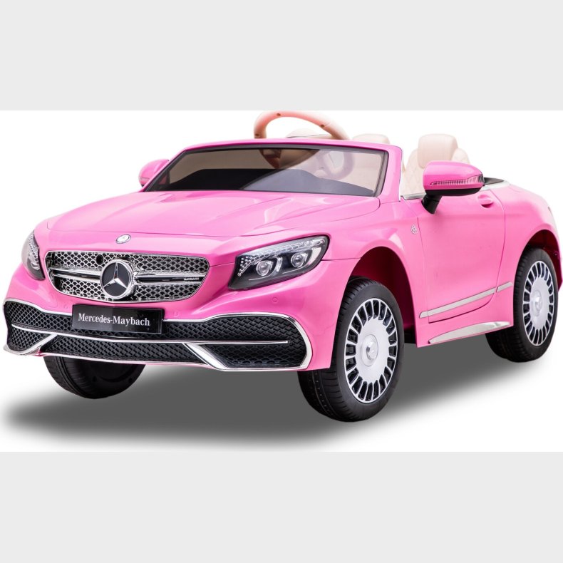 Mercedes-maybach Cabriolet Elbil Til Brn - Race N' Ride - Pink