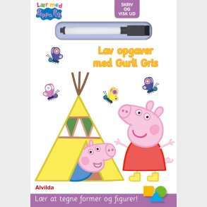 Peppa Pig - Lr Opgaver Med Gurli Gris - Skriv Og Visk Ud - Diverse - Bog
