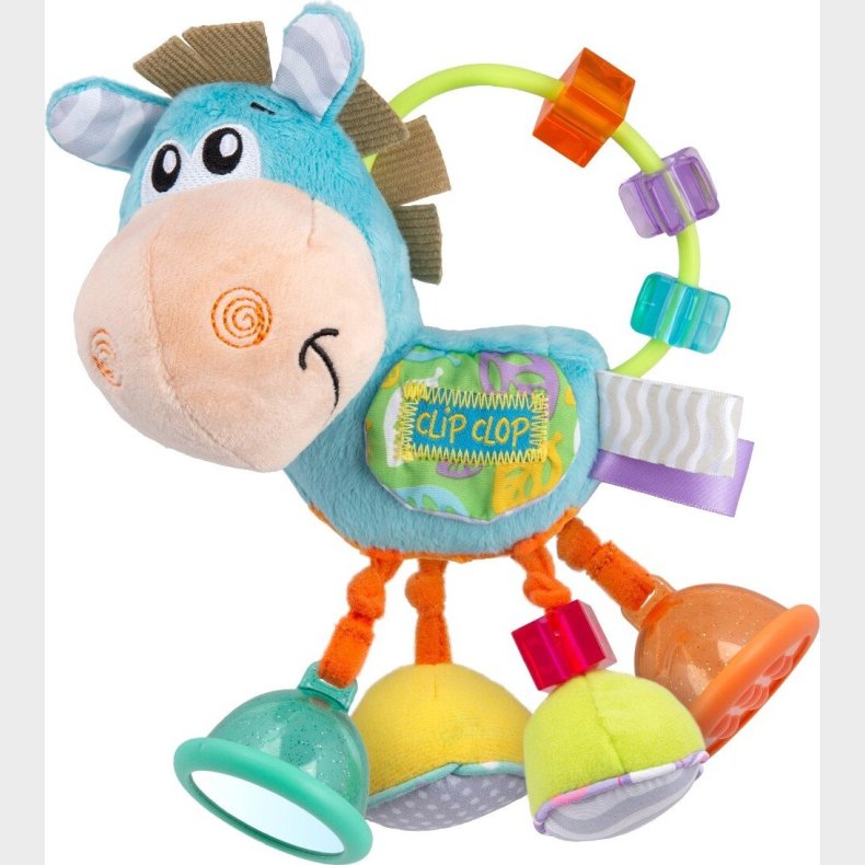 Playgro - Clip Clop Horse - Aktivitetsrangle - Bl