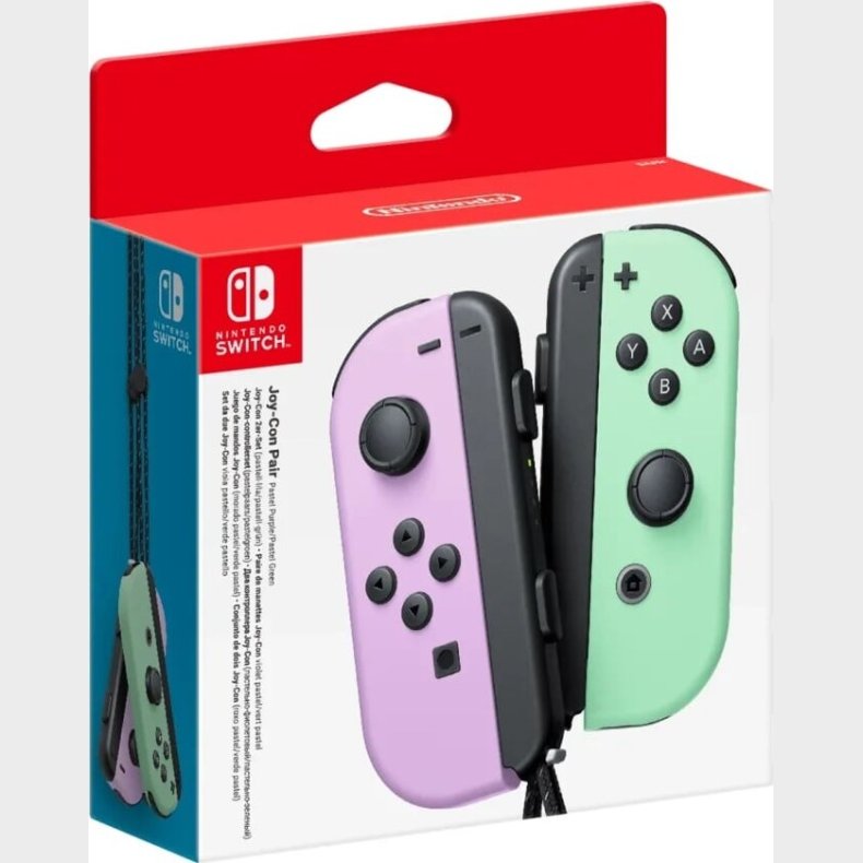 Nintendo Switch - Joy Con Controller Par - Pastel Lilla Og Grn