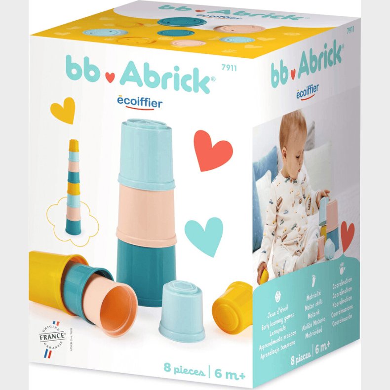 Stablekopper - 8 Dele - Ecoiffier Abrick