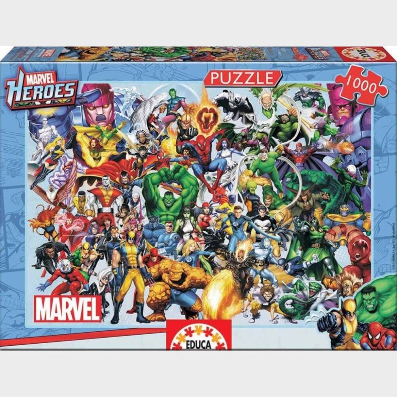 Marvel Puslespil - Superhelte - 1000 Brikker - Educa