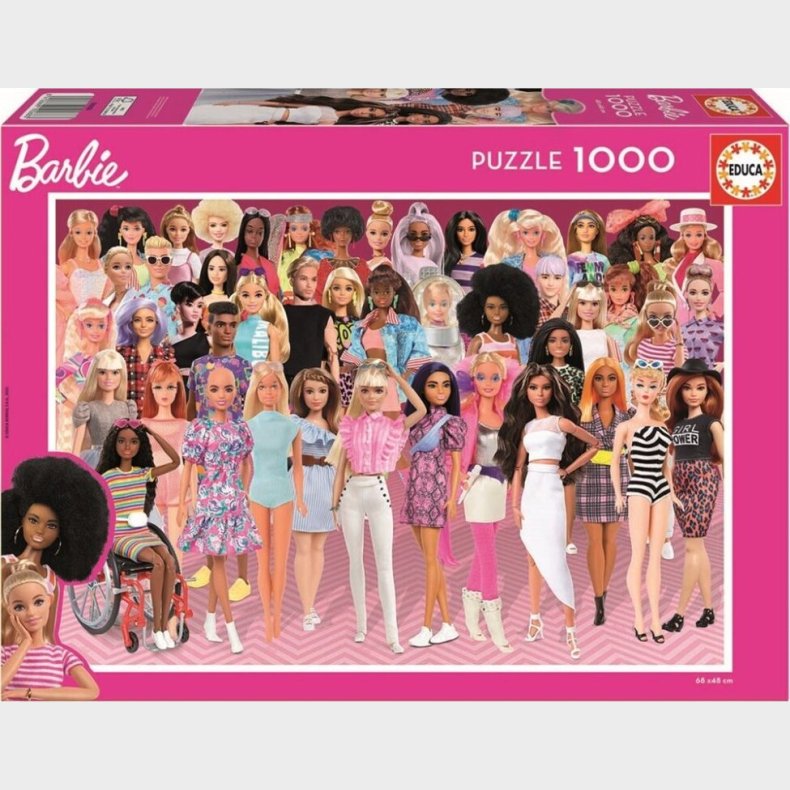 Barbie Puslespil - 1000 Brikker - Educa