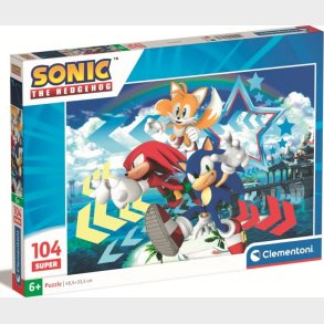 Sonic Puslespil - 104 Brikker - Clementoni