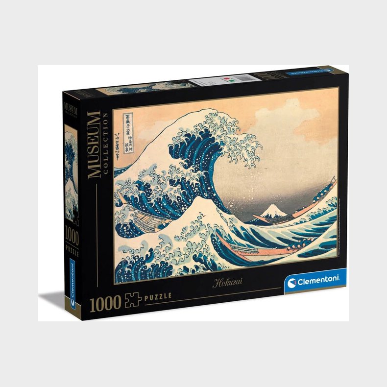 Clementoni Puslespil - Hokusai Wave - Museum - 1000 Brikker