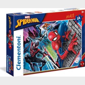 Spiderman Puslespil - Maxi - 24 Brikker - Clementoni