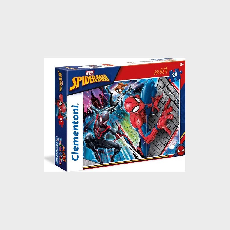 Spiderman Puslespil - Maxi - 24 Brikker - Clementoni