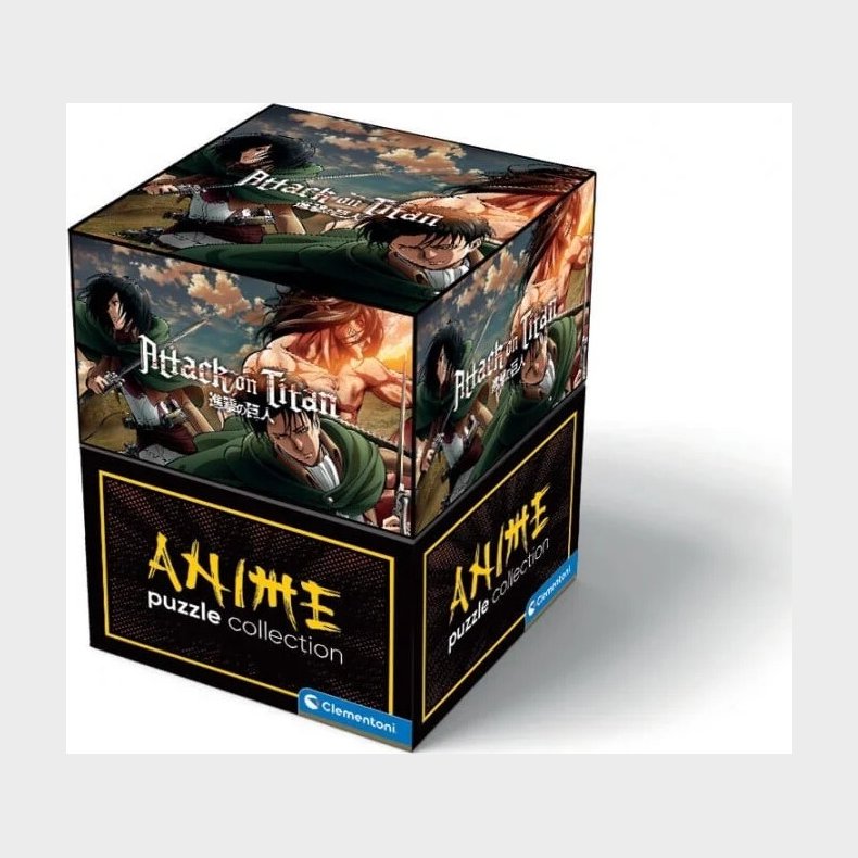 Clementoni Puslespil - Anime Attack On Titans Cube - 500 Brikker