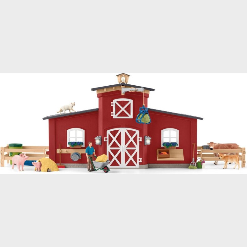 Schleich Farm World - Bondegrd Med Dyr Og Tilbehr - 42606