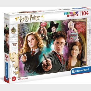 Harry Potter Puslespil - Super Color - 104 Brikker - Clementoni