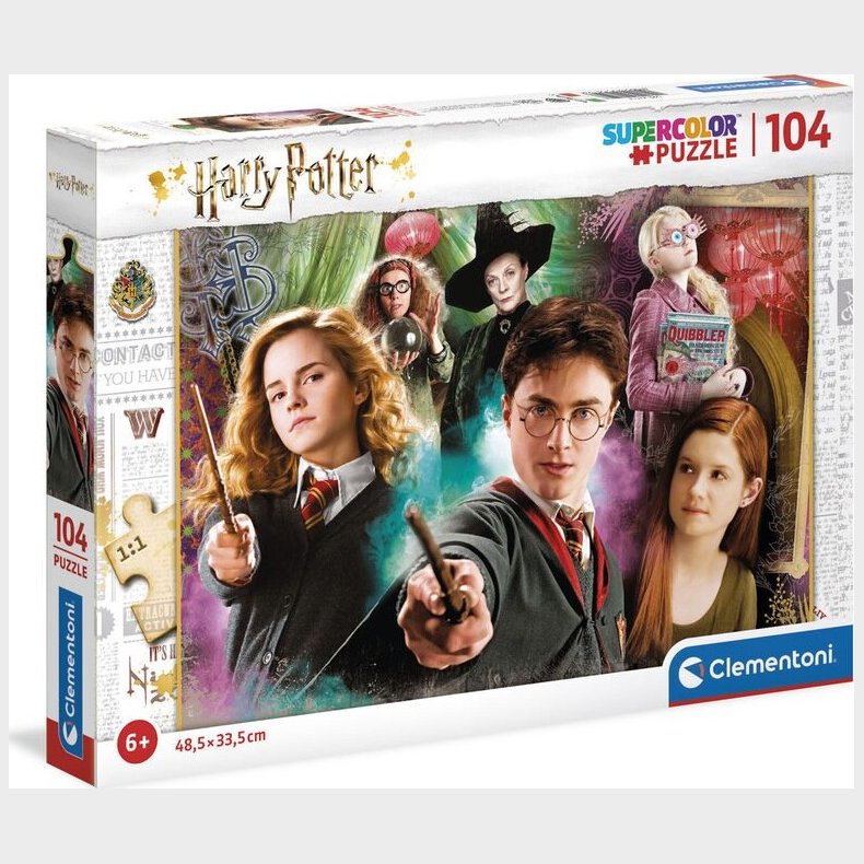 Harry Potter Puslespil - Super Color - 104 Brikker - Clementoni