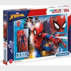 Spiderman Puslespil - Marvel - 104 Brikker - Clementoni