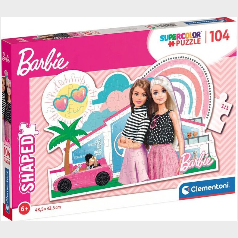 Barbie Puslespil - Super Color - 104 Brikker - Clementoni