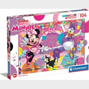 Disney Puslespil - Minnie - Super Color - 104 Brikker - Clementoni