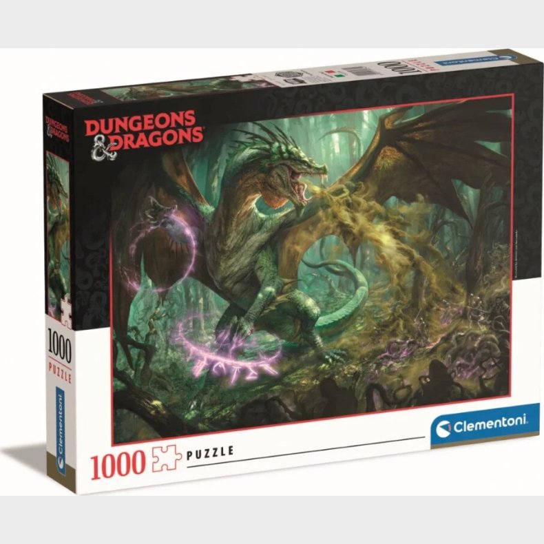 Clementoni Puslespil - Dungeons And Dragons - 1000 Brikker