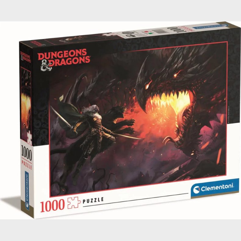 Clementoni Puslespil - Dungeons And Dragons - 1000 Brikker