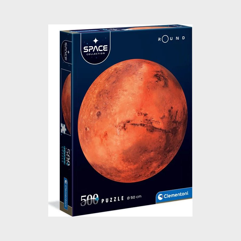 Clementoni Puslespil - Mars - Rundt - Space - 500 Brikker