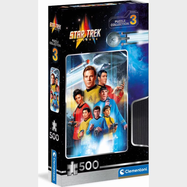 Clementoni Puslespil - Star Trek - Puslespil Collection 3 - 500 Brikker