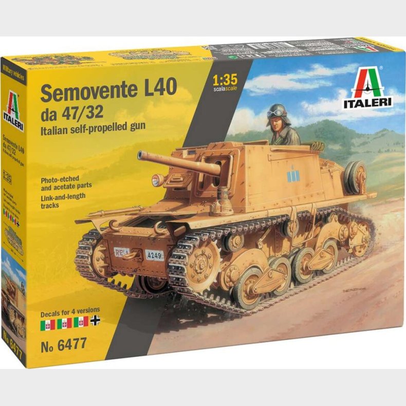 Italeri - Semovente L40 Da 47/32 - 1:35 - 6477s