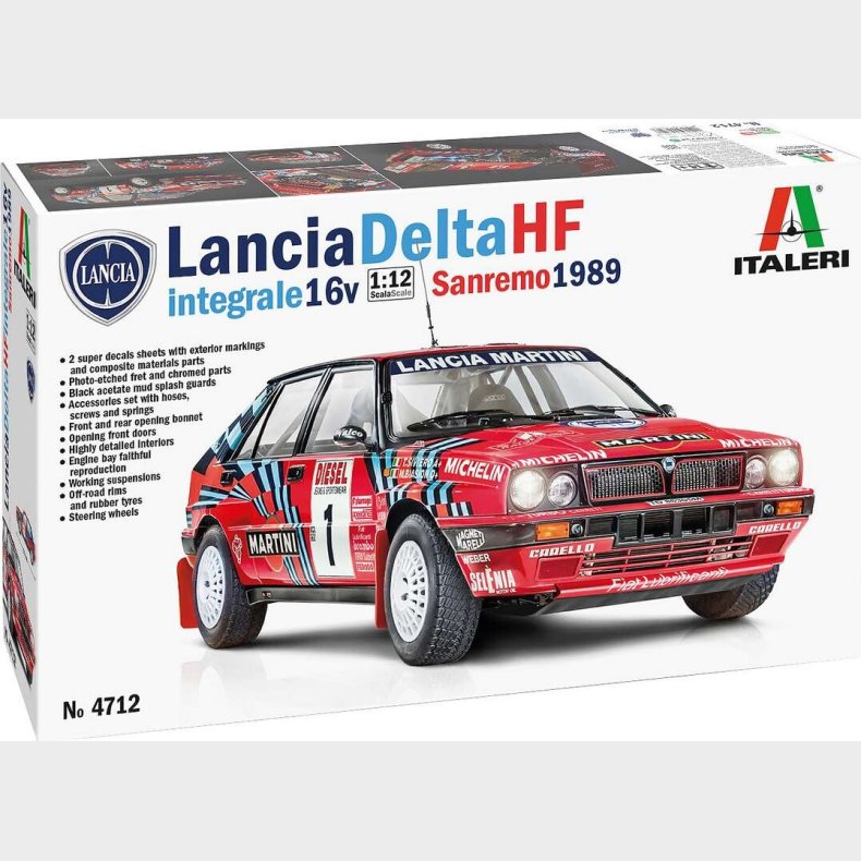 Italeri - Lancia Delta Hf Integrale 16v - 1:12 - 4712s