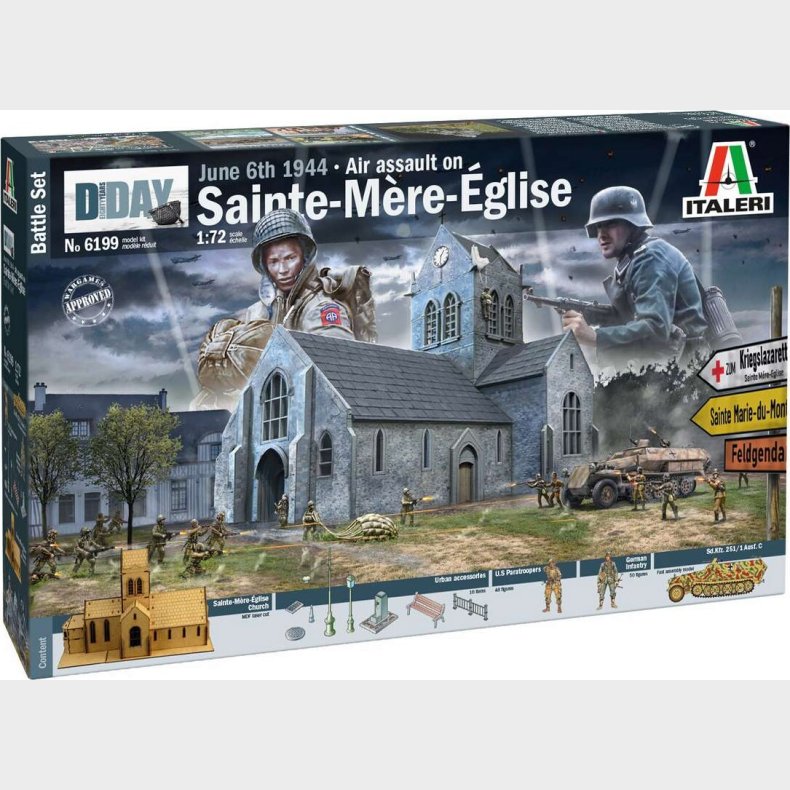 Italeri - D-day - Sainte-m&eacute;re-&eacute;glise 1944 - 1:72 - 6199s