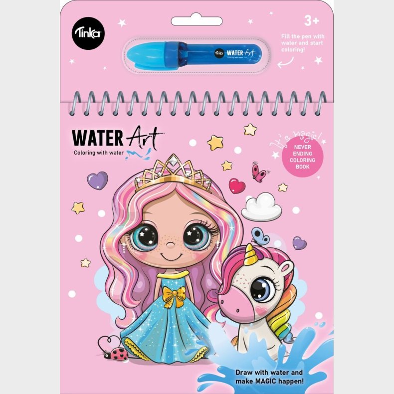 Tinka - Water Art Malebog - Sde Figurer - Tinka - Bog