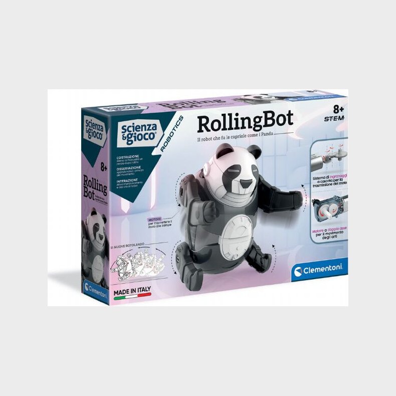 Clementoni - Scence And Play - Robotics - Rollingbot Panda Robot