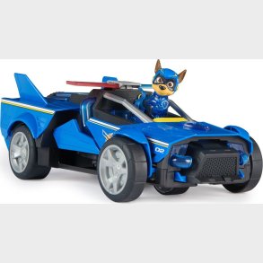 Paw Patrol - Chase Deluxe Kretj Med Chase Figur - Mighty Movie